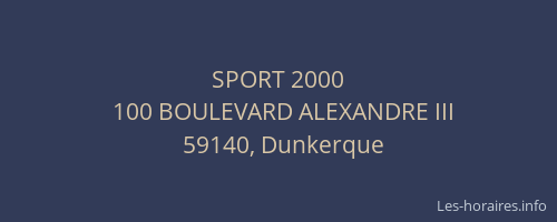 SPORT 2000
