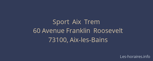 Sport  Aix  Trem