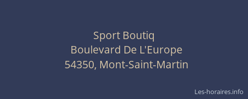 Sport Boutiq