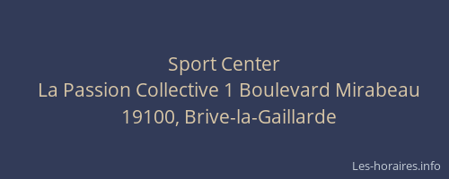 Sport Center