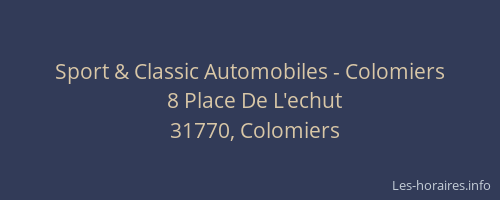 Sport & Classic Automobiles - Colomiers