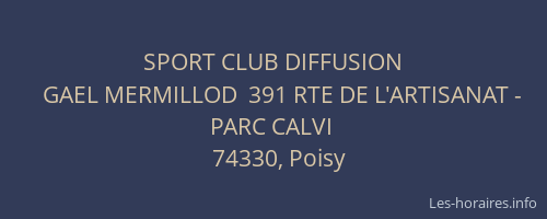 SPORT CLUB DIFFUSION