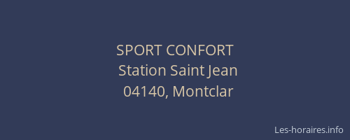 SPORT CONFORT