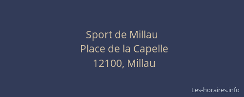 Sport de Millau