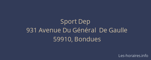 Sport Dep