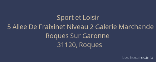 Sport et Loisir