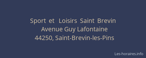 Sport  et   Loisirs  Saint  Brevin