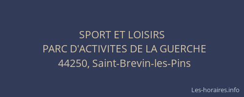 SPORT ET LOISIRS