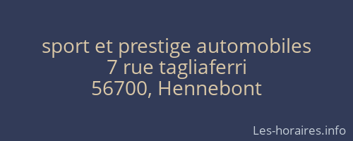 sport et prestige automobiles