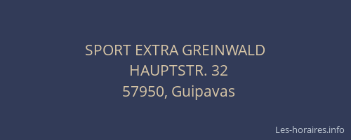 SPORT EXTRA GREINWALD