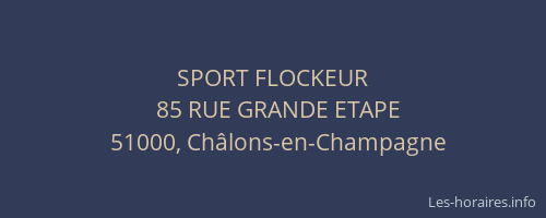SPORT FLOCKEUR