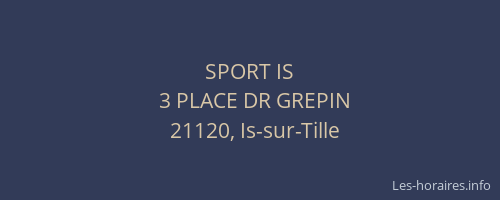 SPORT IS