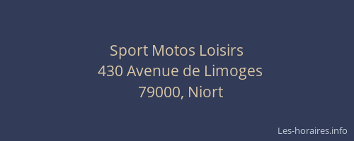 Sport Motos Loisirs
