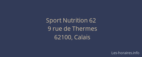 Sport Nutrition 62