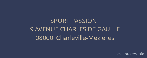 SPORT PASSION