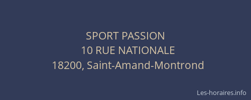 SPORT PASSION