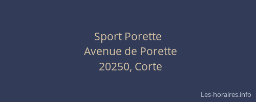 Sport Porette