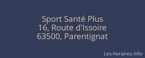 Sport Santé Plus