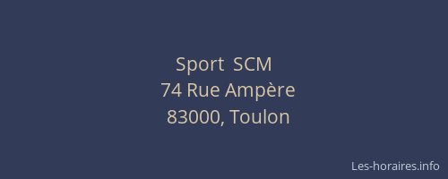Sport  SCM