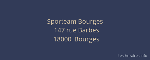 Sporteam Bourges