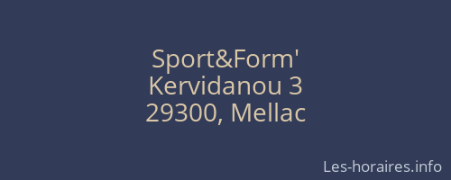 Sport&Form'