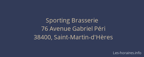 Sporting Brasserie