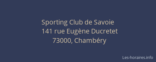 Sporting Club de Savoie