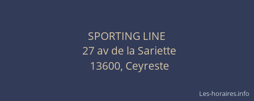 SPORTING LINE