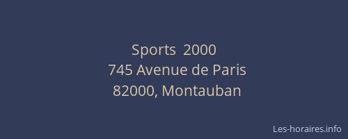 Sports  2000