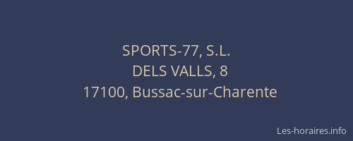SPORTS-77, S.L.