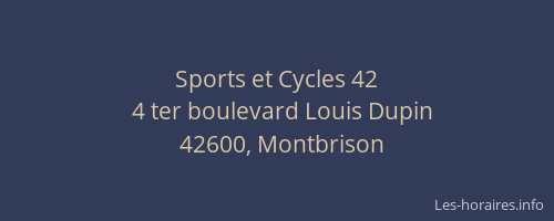 Sports et Cycles 42
