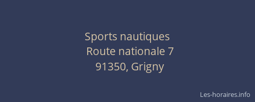 Sports nautiques
