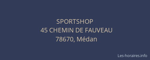 SPORTSHOP
