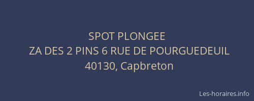 SPOT PLONGEE