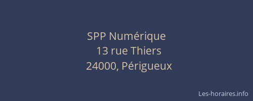 SPP Numérique