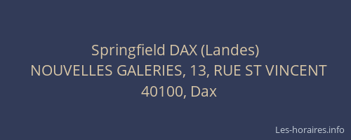 Springfield DAX (Landes)
