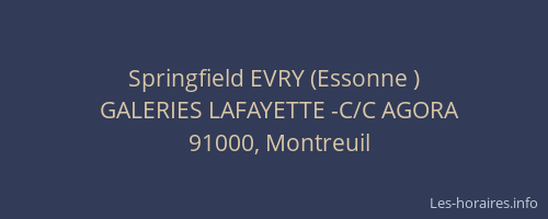 Springfield EVRY (Essonne )