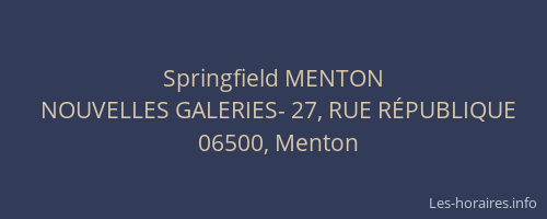 Springfield MENTON