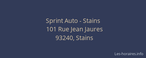 Sprint Auto - Stains
