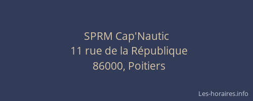 SPRM Cap'Nautic
