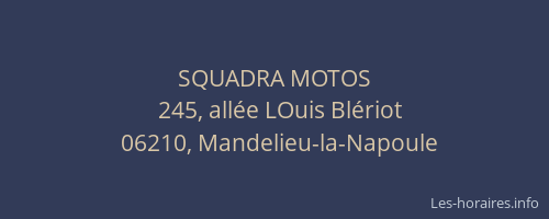 SQUADRA MOTOS