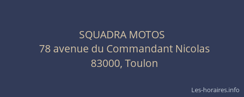 SQUADRA MOTOS
