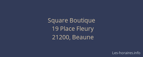 Square Boutique