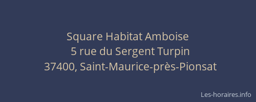 Square Habitat Amboise