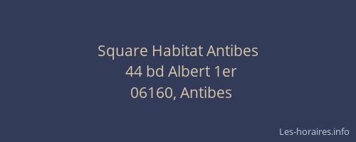 Square Habitat Antibes