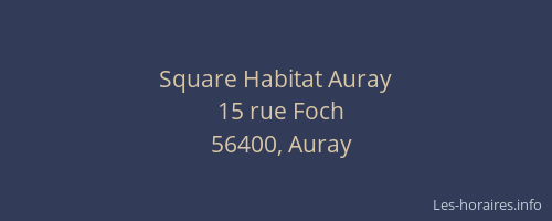 Square Habitat Auray
