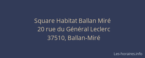 Square Habitat Ballan Mir&eacute;