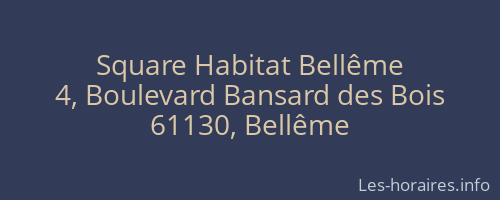 Square Habitat Bellême
