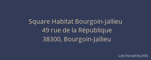 Square Habitat Bourgoin-Jallieu