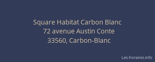 Square Habitat Carbon Blanc